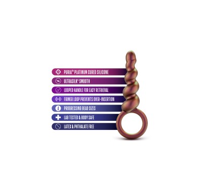 ANAL ADVENTURES MATRIX DUO LOOP PLUG COPPER